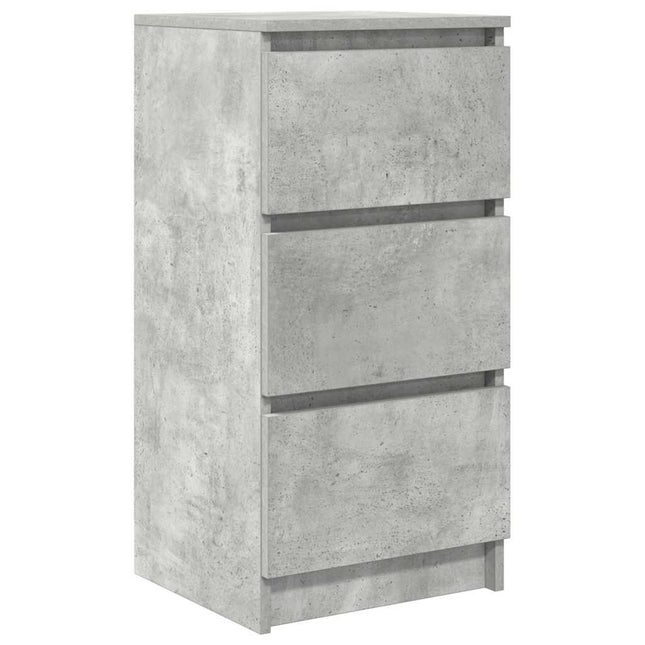Credenza Grigio Cemento 37,5x35x76 cm in Legno Multistrato