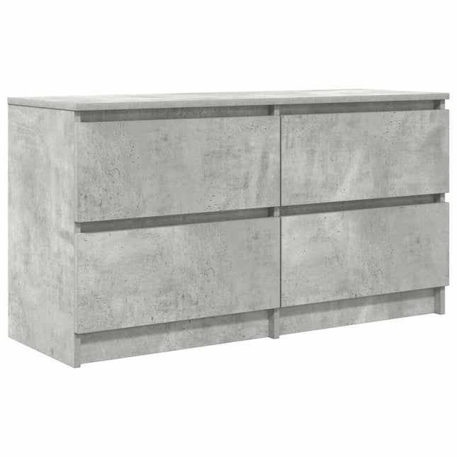 Mobile Porta TV Grigio Cemento 100x35x54 cm Legno Multistrato