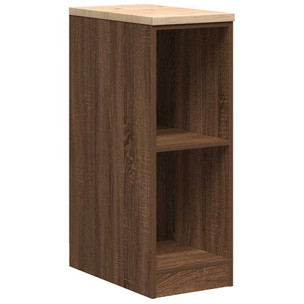Armadi da Garage 2 pz Rovere Marrone in Legno Multistrato