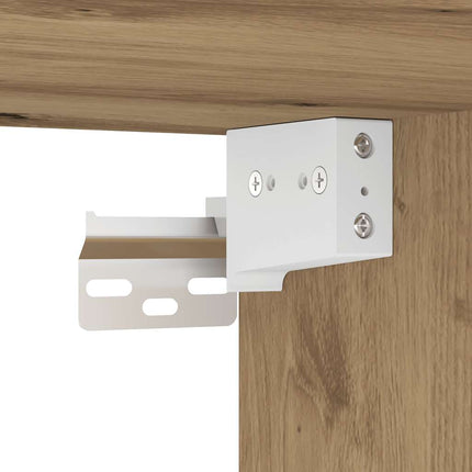Armadi da Garage 2 pz Rovere Artigianale in Legno Multistrato