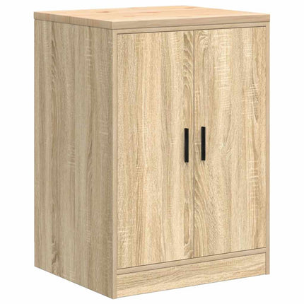 Armadi da Garage 2 pz Rovere Sonoma in Legno Multistrato