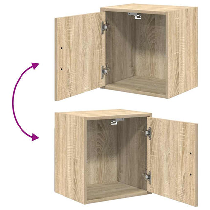 Armadi da Garage 2 pz Rovere Sonoma in Legno Multistrato