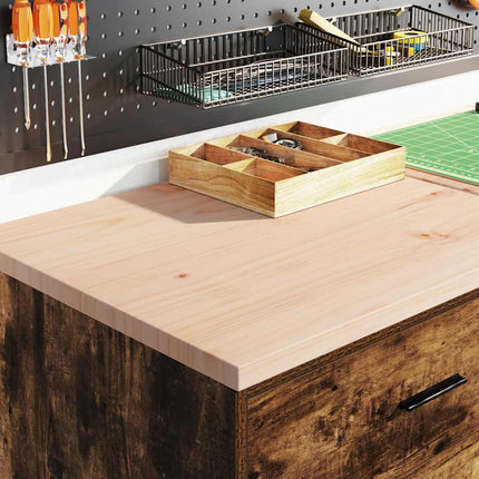Armadi da Garage 2 pz Rovere Fumo in Legno Multistrato