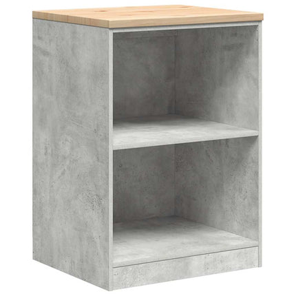 Armadi da Garage 6 pz Grigio Cemento in Legno Multistrato