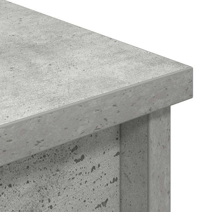 Credenza Grigio Cemento 50x35x180 cm in Legno Multistrato