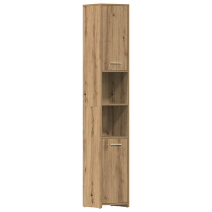 Set Mobili da Bagno 3 pz Rovere Artigianale Legno Multistrato