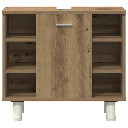 Set Mobili da Bagno 3 pz Rovere Artigianale Legno Multistrato