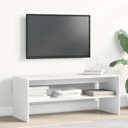 Mobile Porta TV Bianco 100x40x40 cm in Legno Multistrato