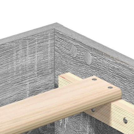 Giroletto senza Materasso Grigio Sonoma 90x190 cm in Truciolato