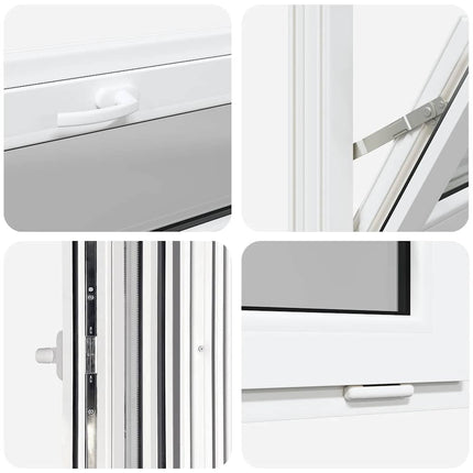 Finestra Seminterrato RISOR 110x40 cm Tilt 3 Vetri Bianco