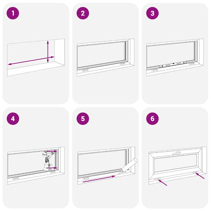 Finestra Seminterrato RISOR 110x40 cm Tilt 3 Vetri Bianco
