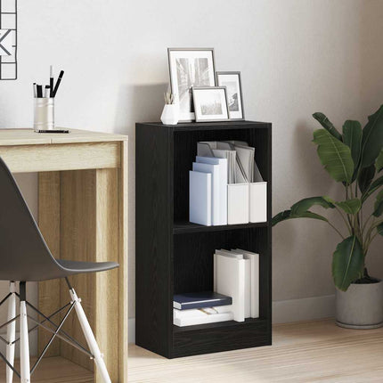 Libreria Rovere Nero 40x24x76 cm in Legno Multistrato