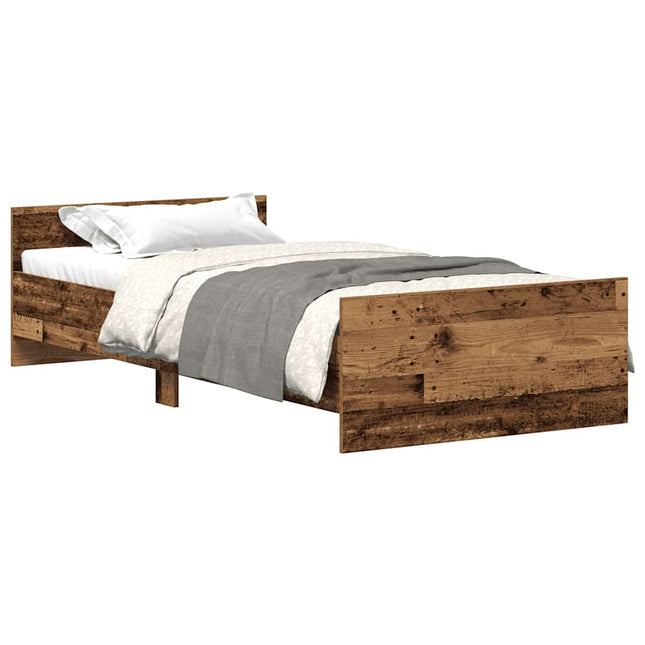 Giroletto senza Materasso Legno Antico 75x190 cm in Truciolato