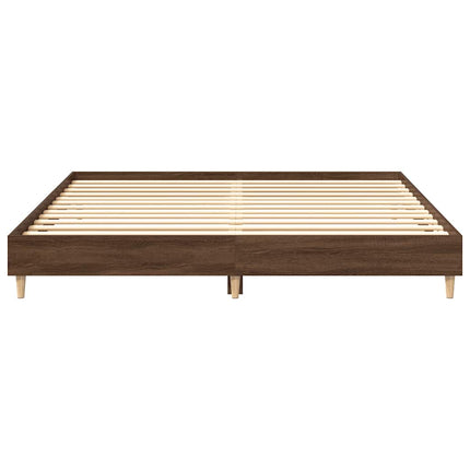 Giroletto senza Materasso Rovere Marrone 200x200 cm Truciolato
