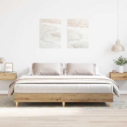Giroletto senza Materasso Rovere Artigianale 200x200 cm