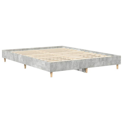 Giroletto senza Materasso Grigio Cemento 150x200 cm Truciolato