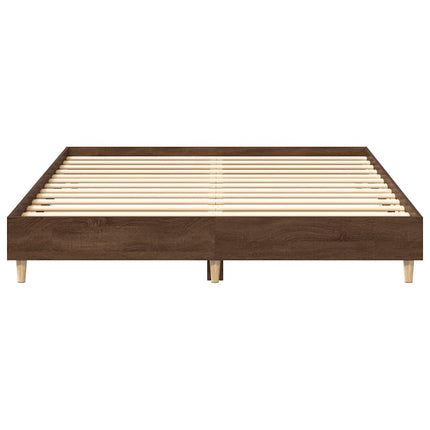 Giroletto senza Materasso Rovere Marrone 150x200 cm Truciolato
