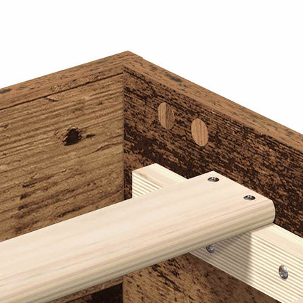 Giroletto senza Materasso Legno Antico 140x200 cm in Truciolato