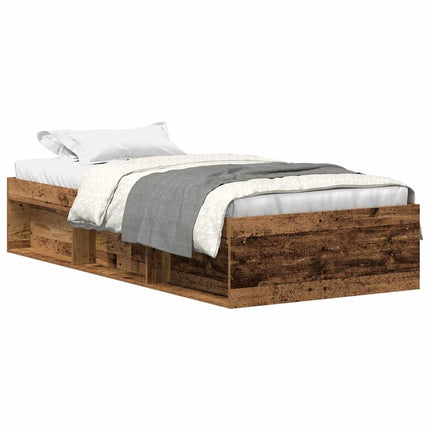 Giroletto senza Materasso Legno Antico 90x200cm in Truciolato