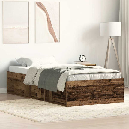 Giroletto senza Materasso Legno Antico 90x200cm in Truciolato