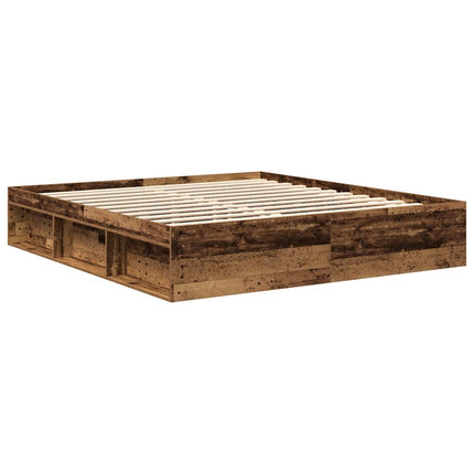 Giroletto senza Materasso Legno Antico 180x200 cm in Truciolato