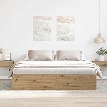 Giroletto senza Materasso Rovere Artigianale 200x200 cm