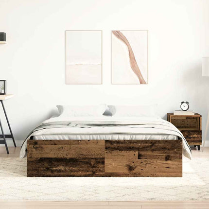 Giroletto senza Materasso Legno Antico 120x190cm in Truciolato