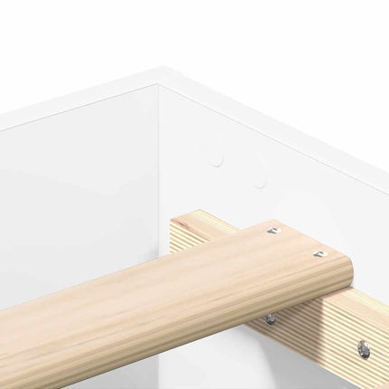 Giroletto senza Materasso Bianco 180x200 cm Legno Multistrato