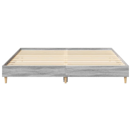 Giroletto senza Materasso Grigio Sonoma 160x200 cm Truciolato