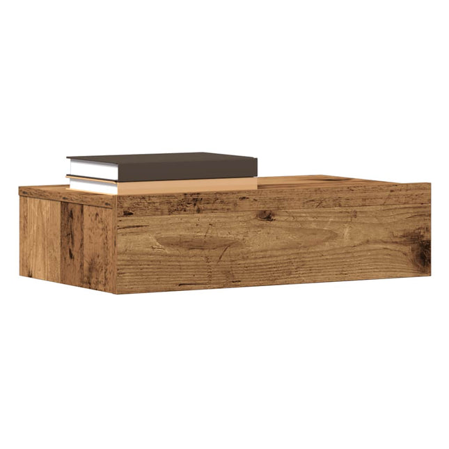 Comodino Legno Antico 60x35 cm in Legno Multistrato