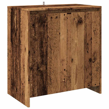 Credenza 3 pz Legno Antico in Legno Multistrato