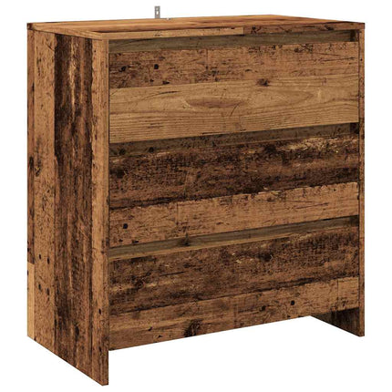 Credenza 3 pz Legno Antico in Legno Multistrato