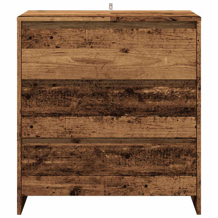 Credenza 3 pz Legno Antico in Legno Multistrato