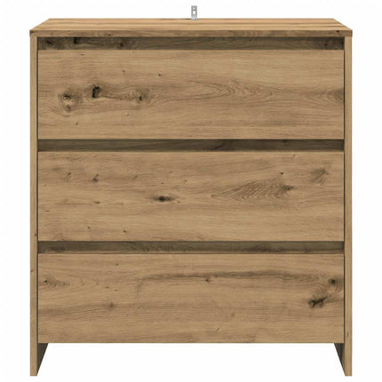 Credenza 3 pz Rovere Artigianale in Legno Multistrato