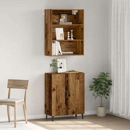 Credenza con Pensile Legno Antico in Legno Multistrato