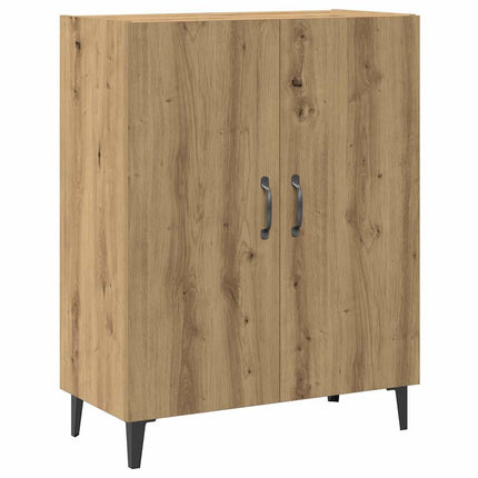 Credenza con Pensile Rovere Artigianale in Legno Multistrato