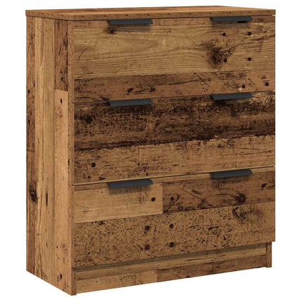 Credenze 3 pz Legno Antico 60x30x70 cm in Legno Multistrato