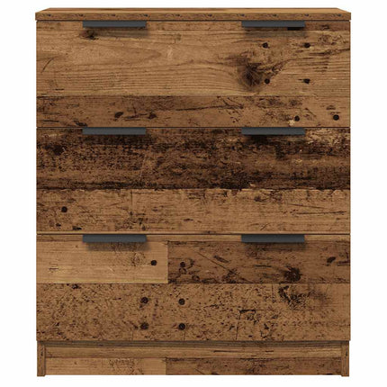 Credenze 3 pz Legno Antico 60x30x70 cm in Legno Multistrato