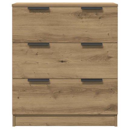 Credenze 3 pz Rovere Artigianale 60x30x70 cm Legno Multistrato