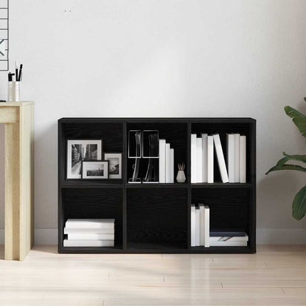 Libreria Rovere Nero 66x30x98 cm in Legno Multistrato