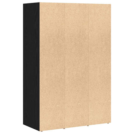 Libreria Rovere Nero 66x30x98 cm in Legno Multistrato