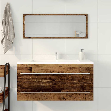 Mobile Lavabo Bagno Legno Antico 100x38,5x48 cm in Truciolato