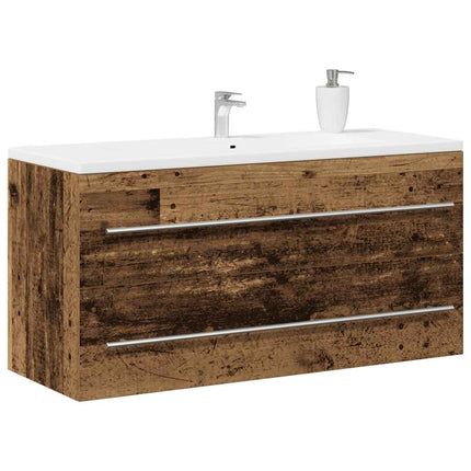 Mobile Lavabo Bagno Legno Antico 100x38,5x48 cm in Truciolato