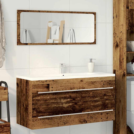 Mobile Lavabo Bagno Legno Antico 100x38,5x48 cm in Truciolato