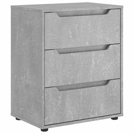Credenza VISNES Grigio Cemento 60x40x73 cm in Legno Multistrato