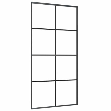 Porta Scorrevole con Ferramenta 102,5x205cm Vetro ESG Alluminio