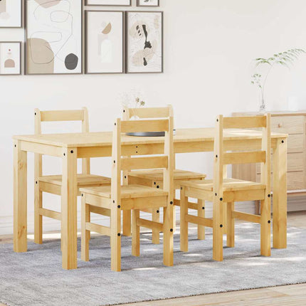 Set da Pranzo 5 pz Panama in Legno Massello di Pino