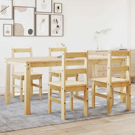 Set da Pranzo 5 pz Panama in Legno Massello di Pino