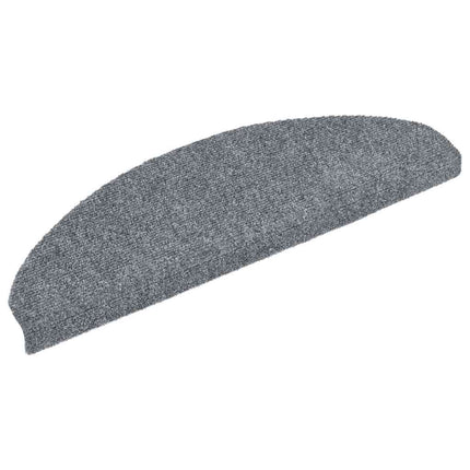 Tappetini Autoadesivi per Scale 30 pz Grigio Chiaro 65x21x4 cm