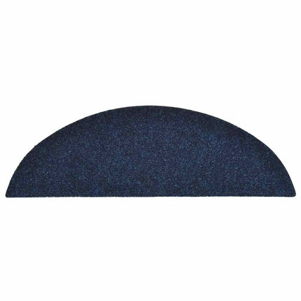Tappetini Autoadesivi per Scale 30 pz Blu Marino 56x17x3 cm
